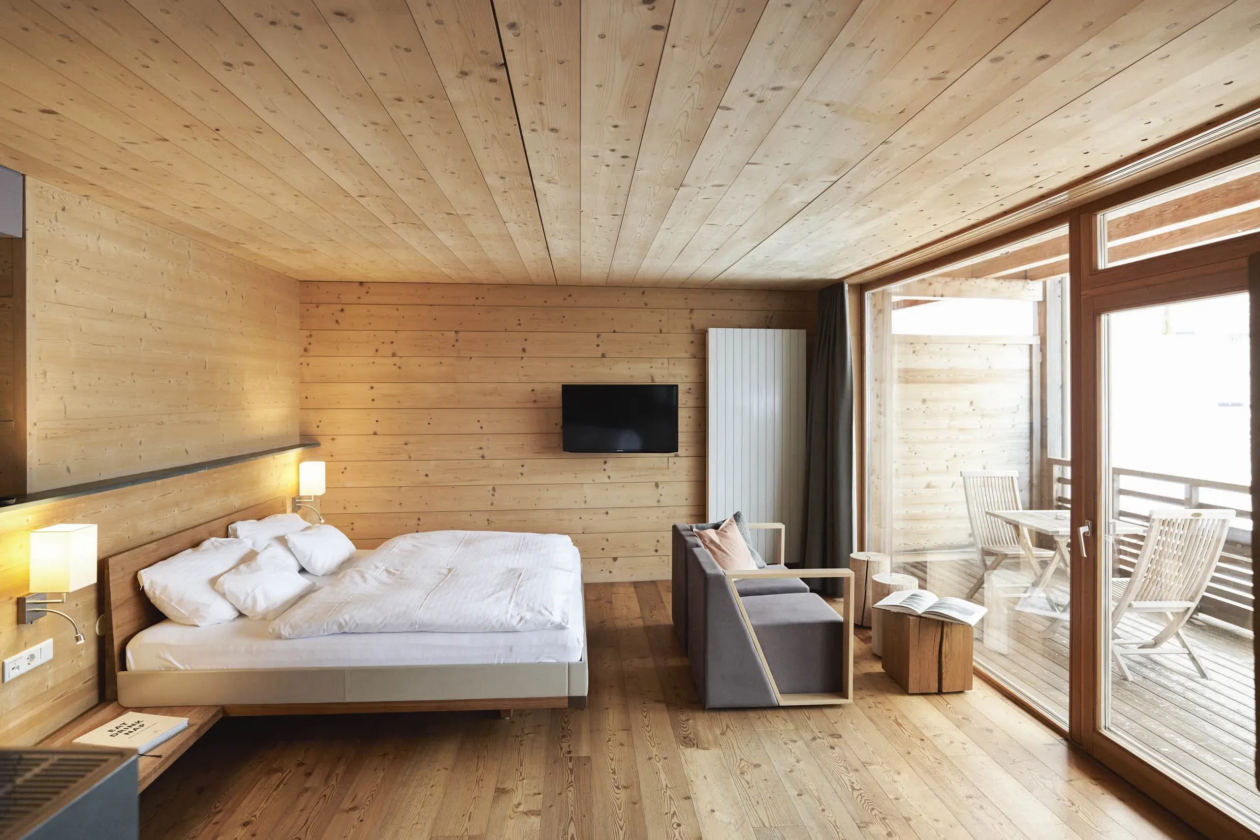 Room made of moon wood