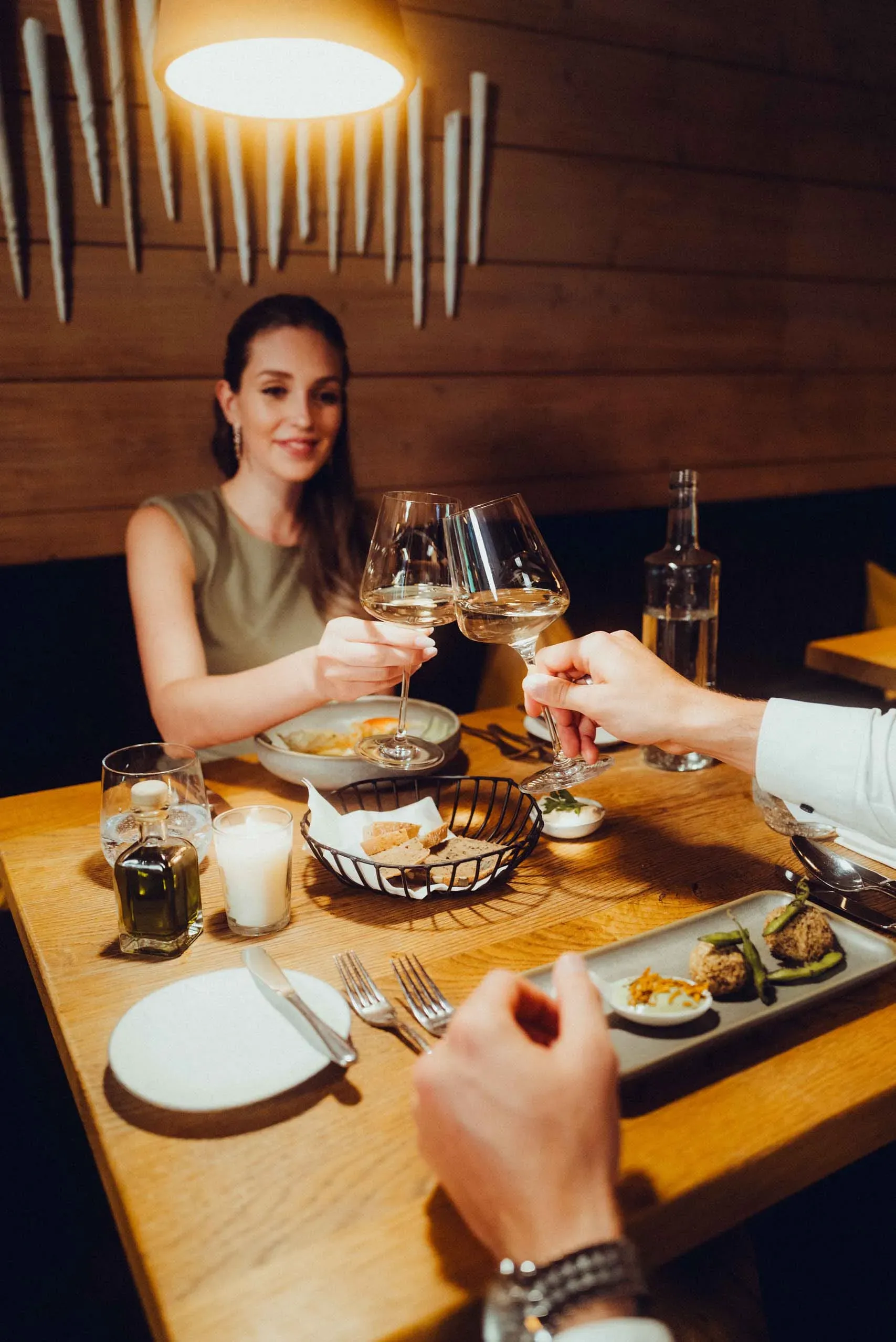 Couple at dinner