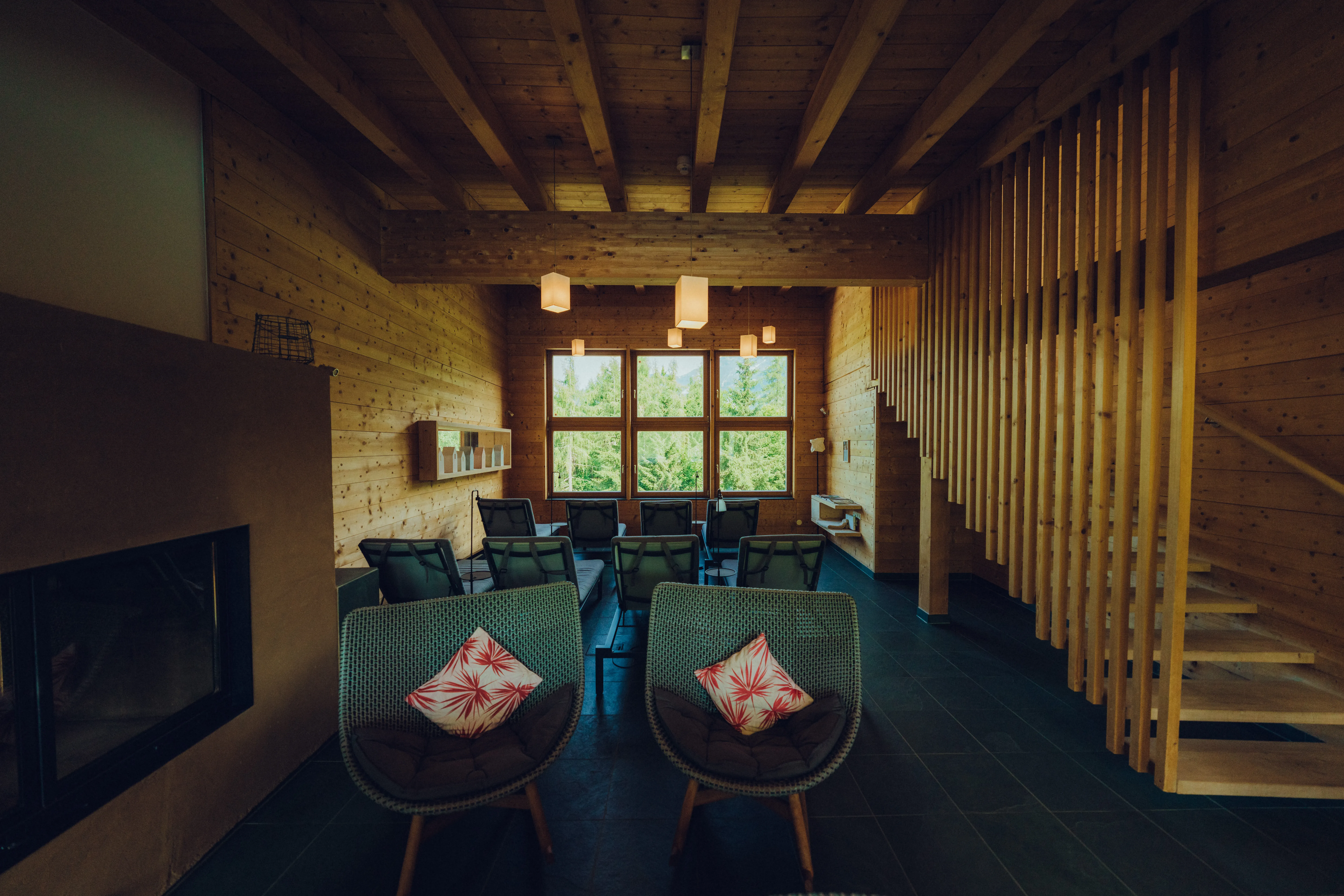 Relaxation room in the spa area