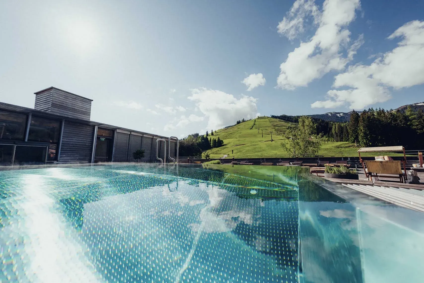 Rooftop pool with a view